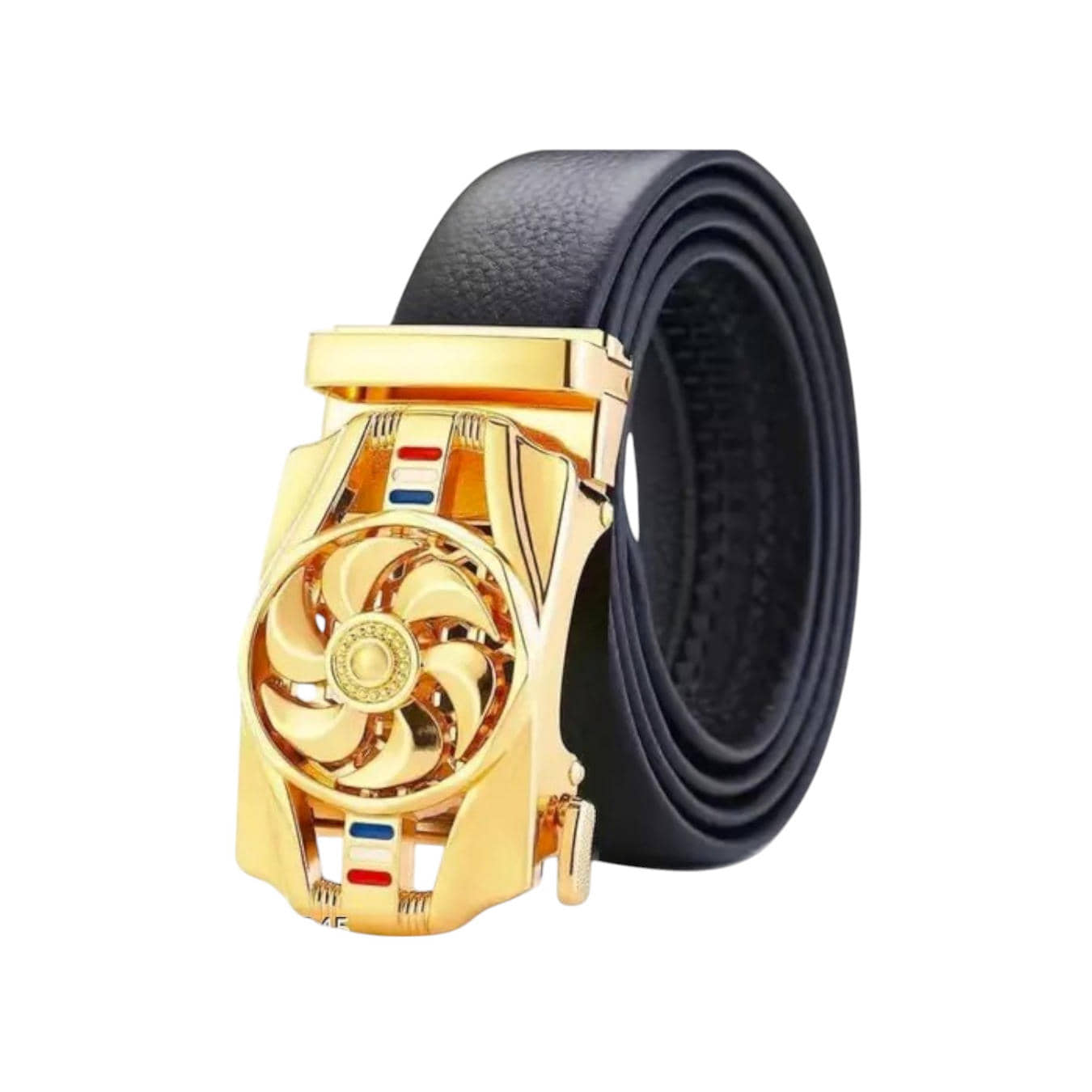HRF .STAR - Gold Faux Leather Men's Formal Belt ( Pack of 1 )