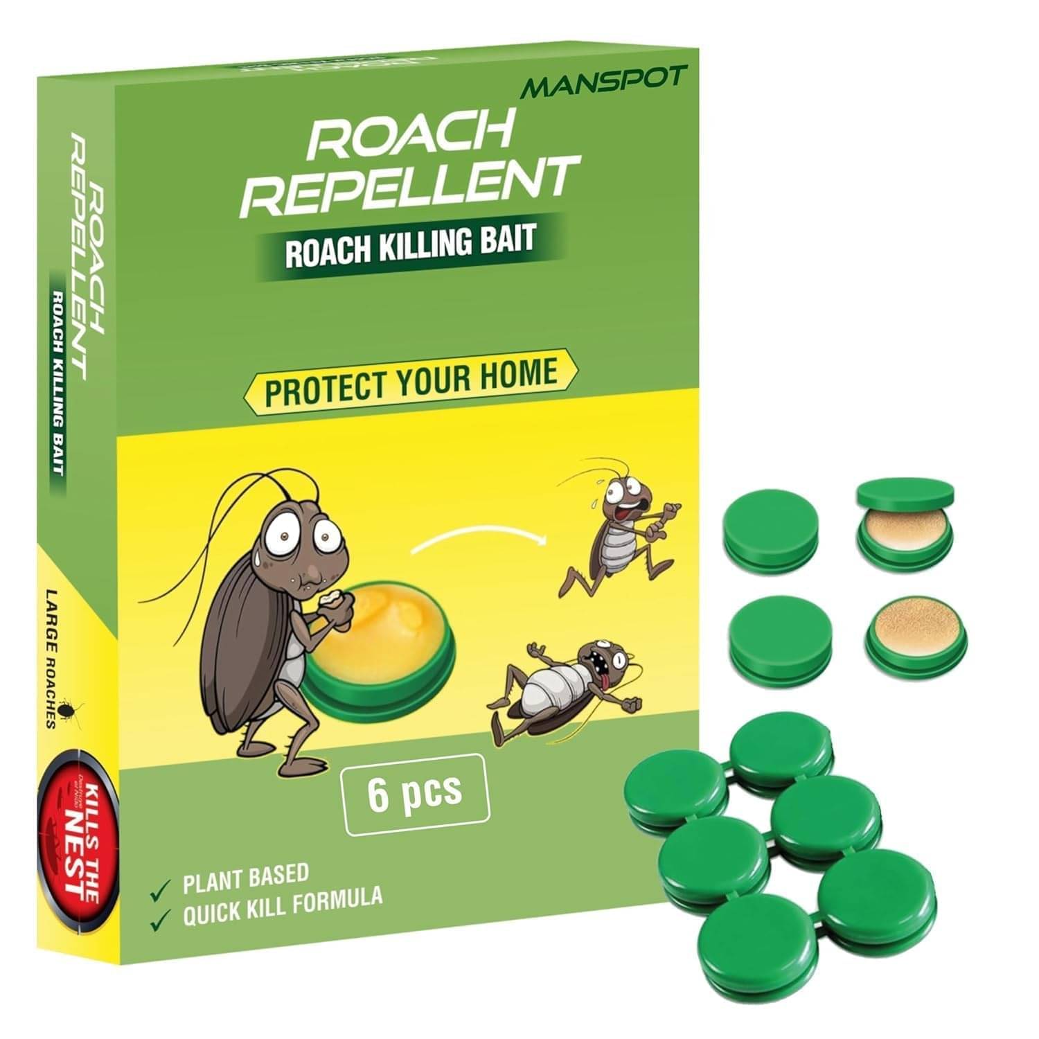Natural Cockroach Killer for Kitchens, Bathrooms, and Cabinets, Eco-Friendly Home Remedy for Indoor -outdoor Cockroach Bait,Anti Roach Gel (6) Natural Cockroach Killer for Kitchens, Bathrooms, and Cabinets, Eco-Friendly Home Remedy for Indoor -outdoor Cockroach Bait,Anti Roach Gel (6)