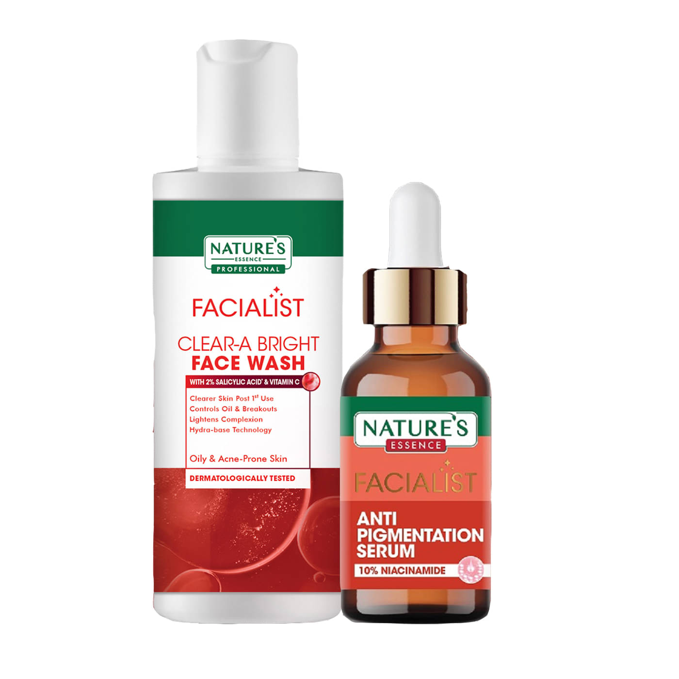     			Nature's Essence Facialist Anti-Pigmentation Serum 30ml + Clear-A Bright Face Wash 100g (Pack of 2)