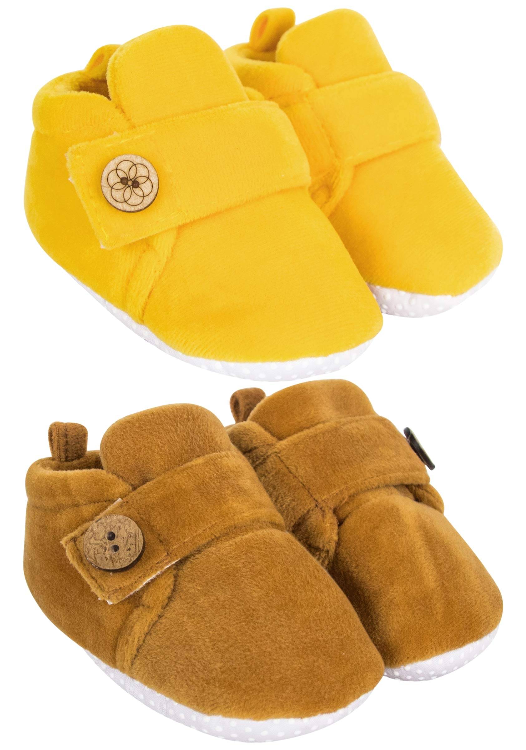     			Neska Moda - MultiColor Booties For Baby Boy & Baby Girl 6-9 Months ( Pack of 2 )
