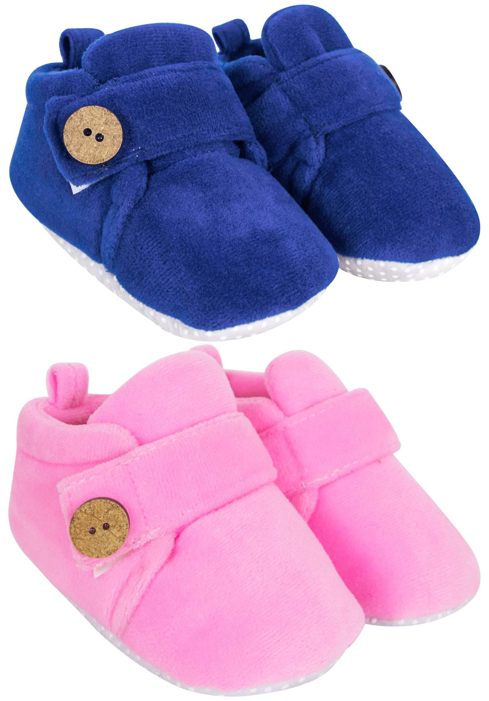     			Neska Moda - MultiColor Booties For Baby Boy & Baby Girl 6-9 Months ( Pack of 2 )