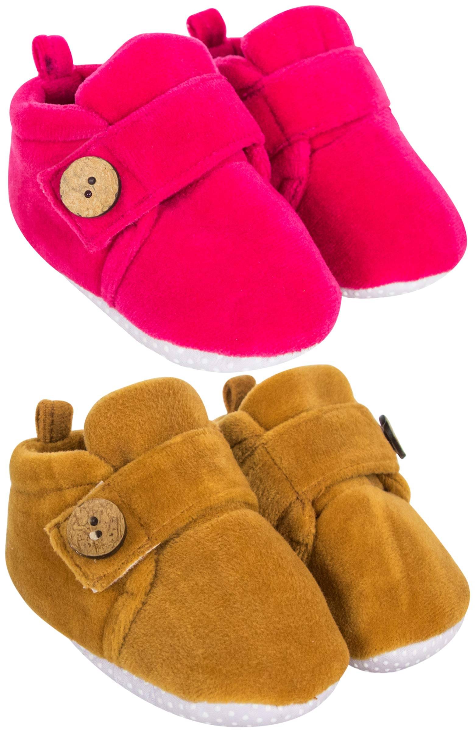     			Neska Moda - MultiColor Booties For Baby Boy & Baby Girl 6-9 Months ( Pack of 2 )