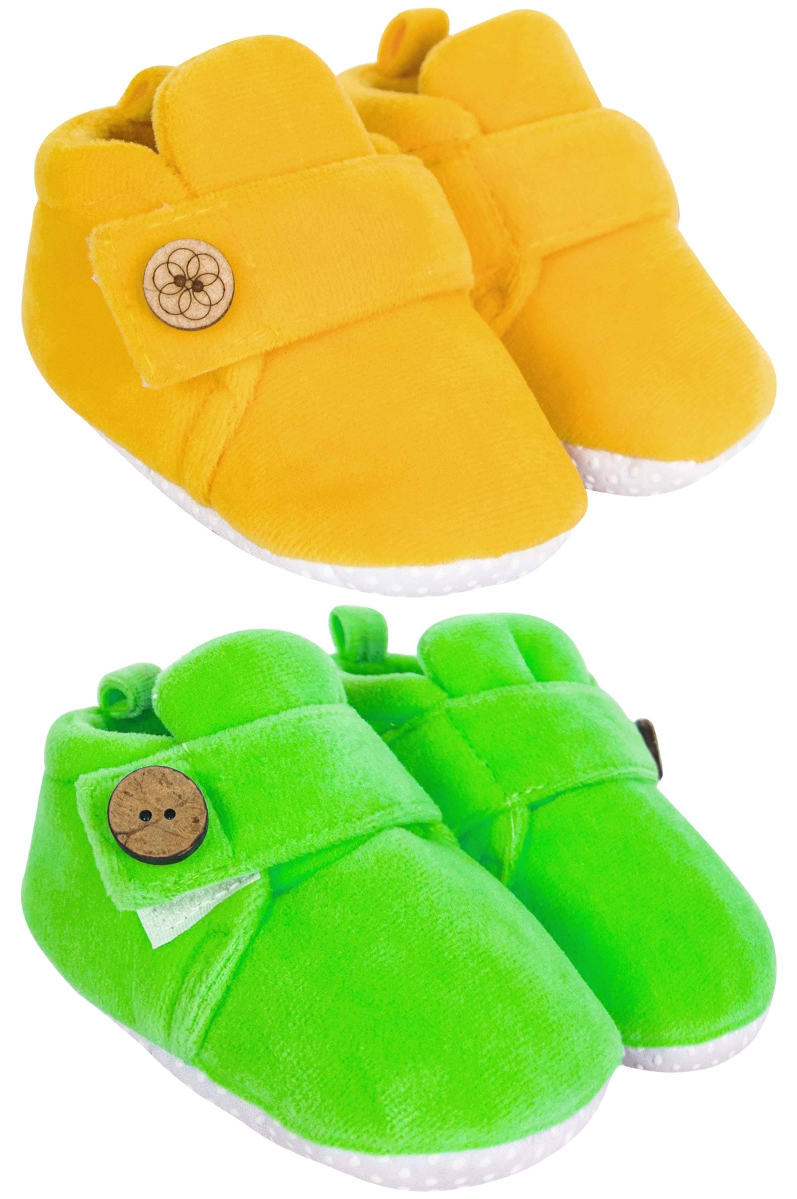     			Neska Moda - MultiColor Booties For Baby Boy & Baby Girl 6-9 Months ( Pack of 2 )