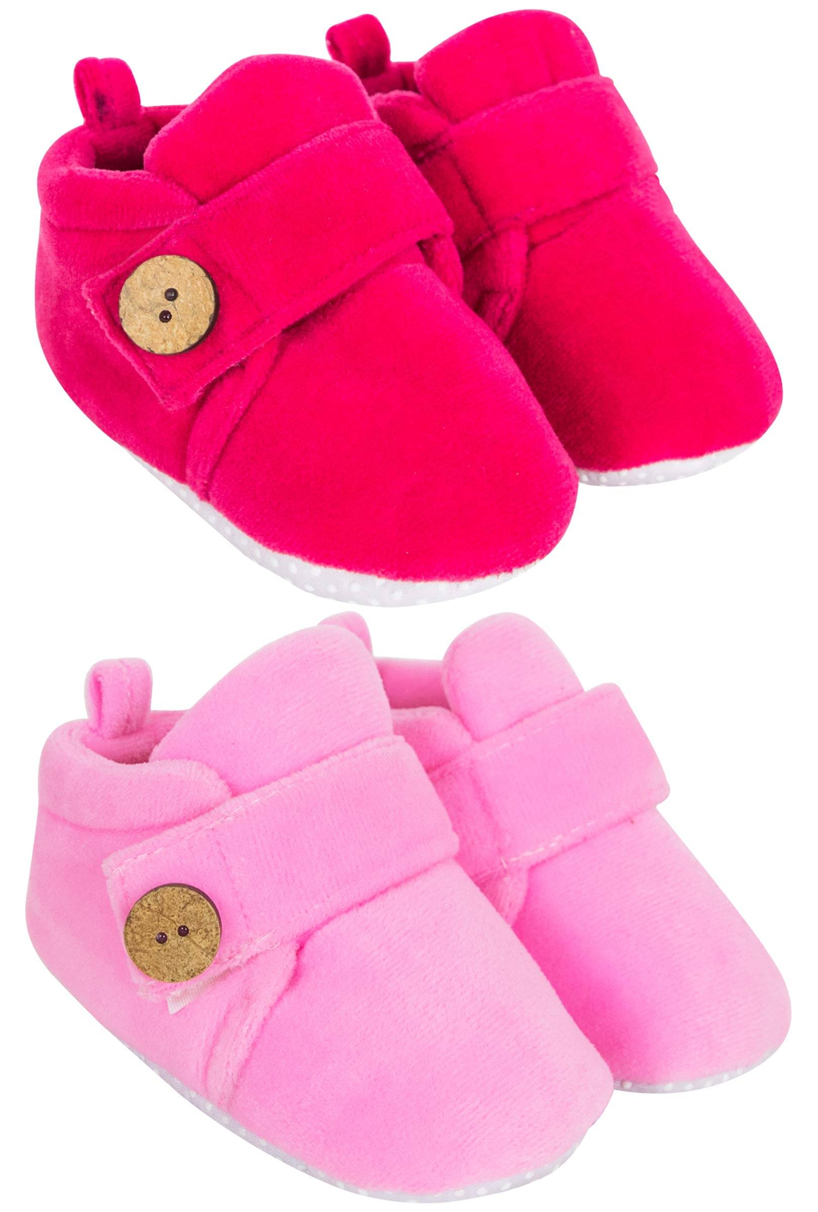     			Neska Moda - MultiColor Booties For Baby Boy & Baby Girl 6-9 Months ( Pack of 2 )