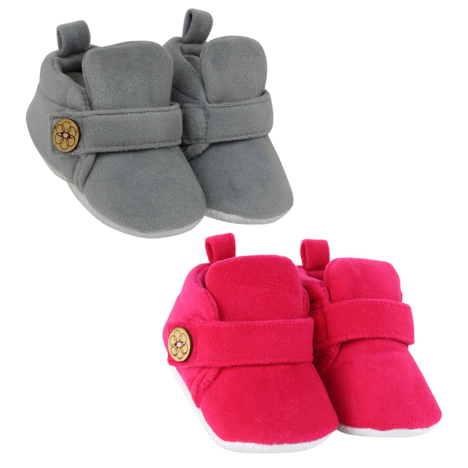 Neska Moda - MultiColor Booties For Baby Boy & Baby Girl 6-9 Months ( Pack of 2 ) - Casual Shoes | Buy online on ZillyBuy