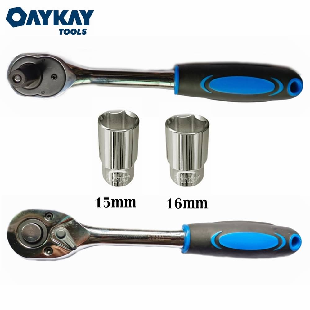 Oaykay Tools Ratchet Spanner Set of 3 Pc Oaykay Tools Ratchet Spanner Set of 3 Pc