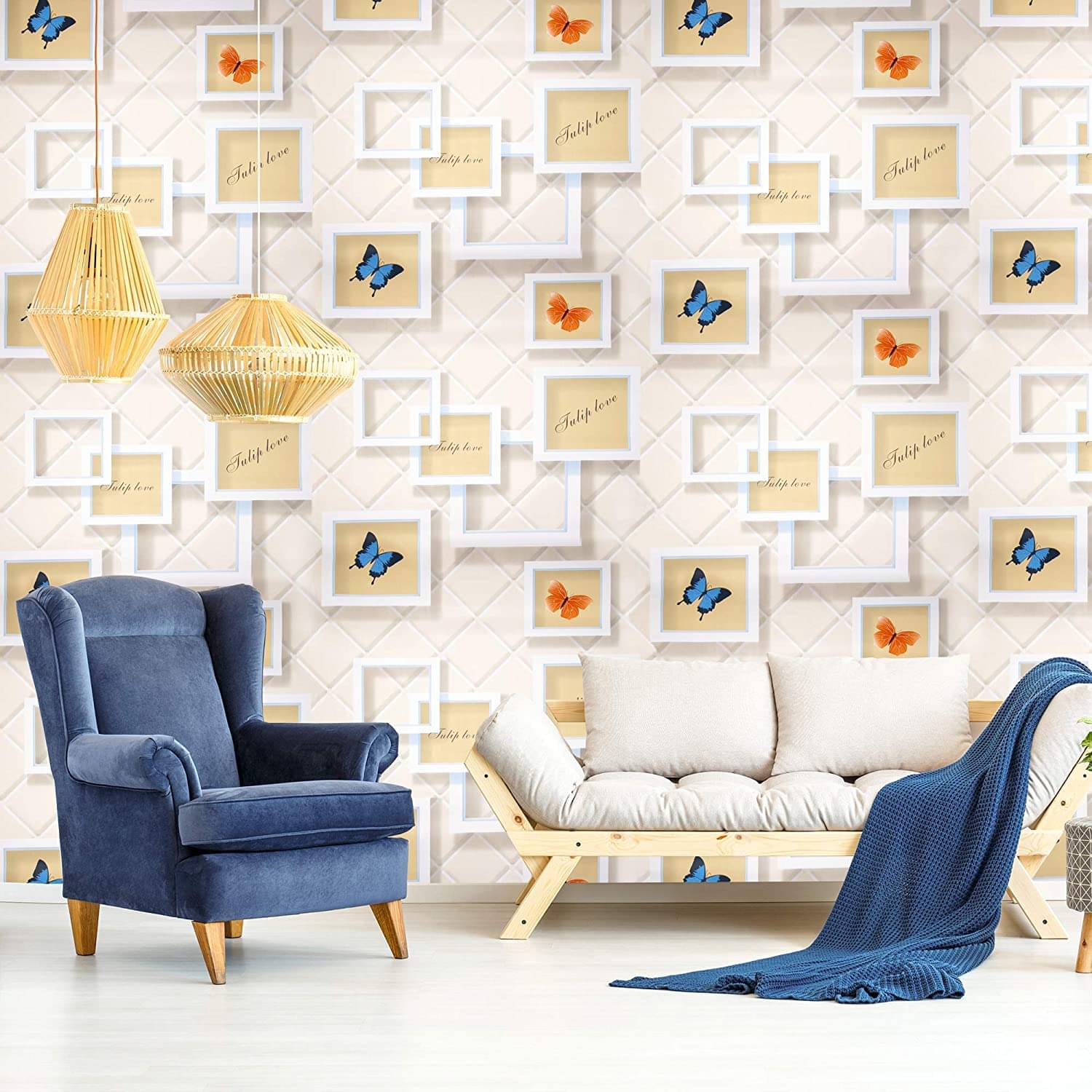     			OceanSky Abstract Wallpaper ( 45 x 500 ) cm ( Pack of 1 )