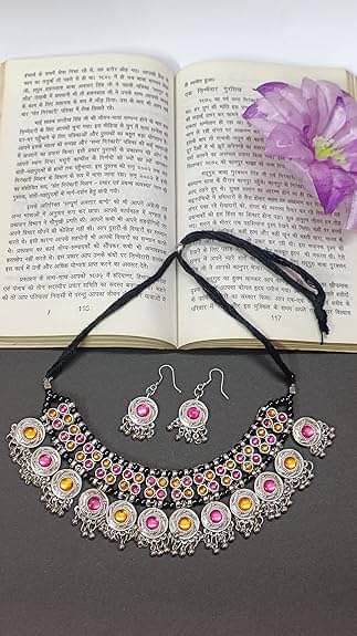     			Opus Gems Multicolor Alloy Necklace Set ( Pack of 1 )