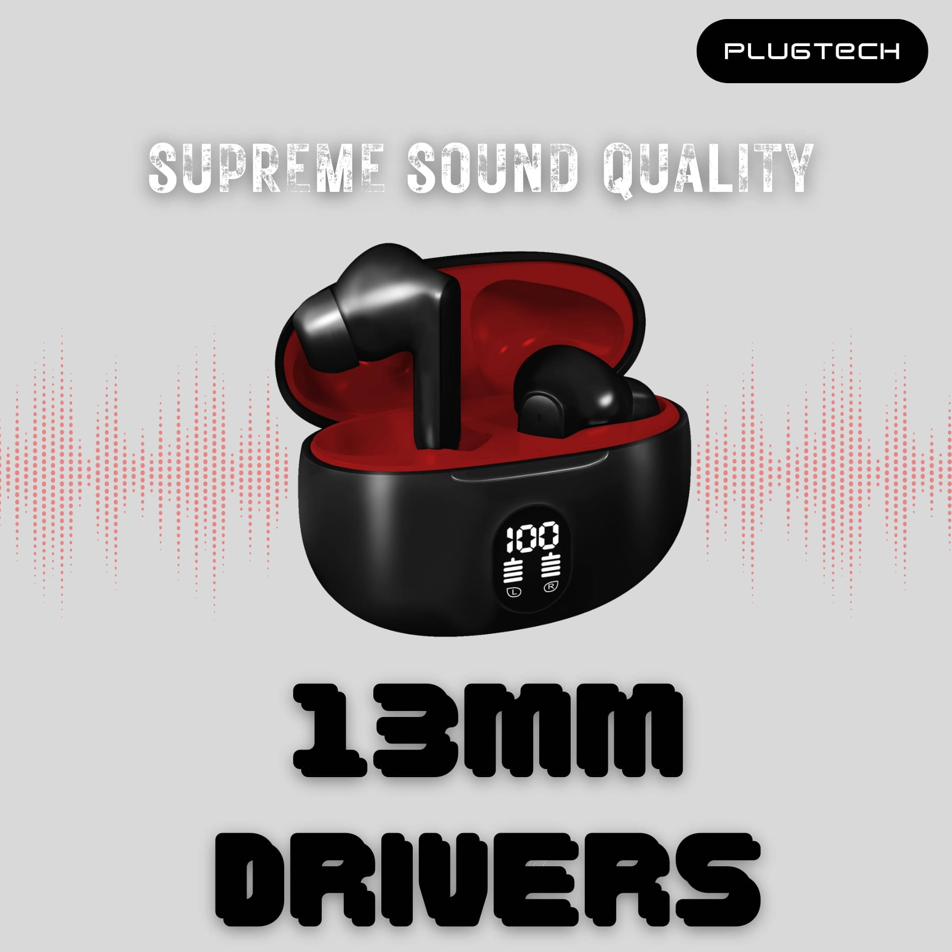 Plugtech GoPods G2 – TWS Earbuds with Powerful Bass, Bluetooth 5.4, 10m Range, Compact Charging Case Plugtech GoPods G2 – TWS Earbuds with Powerful Bass, Bluetooth 5.4, 10m Range, Compact Charging Case