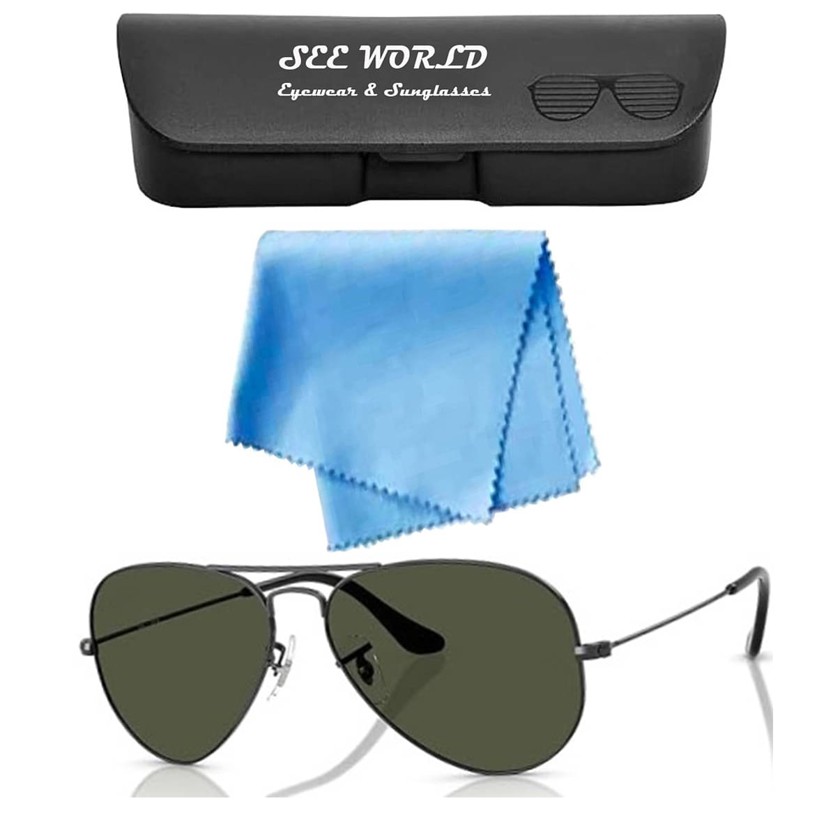 SEE-WORLD Dark Grey Rectangular Sunglasses ( Pack of 1 ) SEE-WORLD Dark Grey Rectangular Sunglasses ( Pack of 1 )