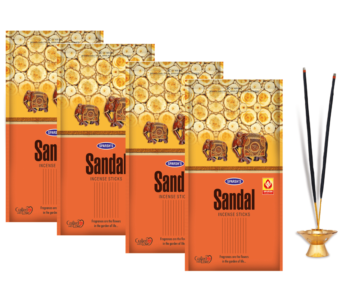 Sparsh Aromatics Incense Stick Pure Sandal 110 gm ( Pack of 4 ) Sparsh Aromatics Incense Stick Pure Sandal 110 gm ( Pack of 4 )