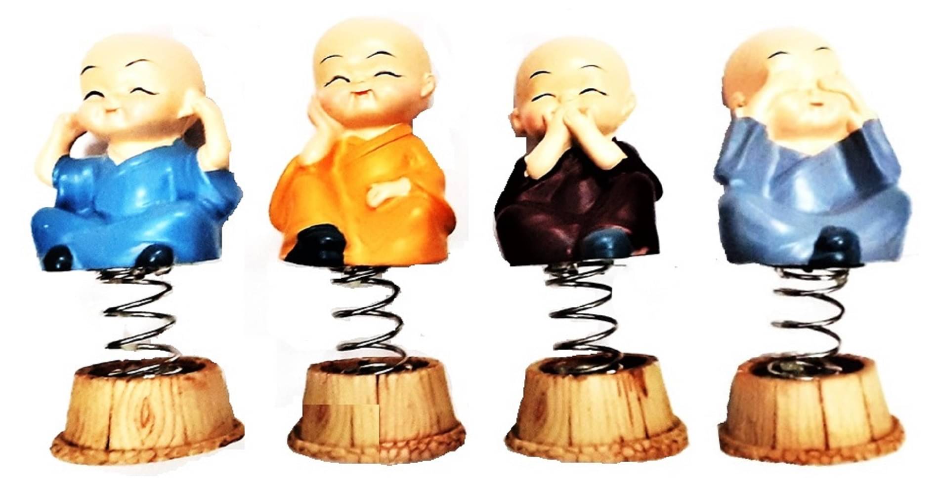     			Spreading Smiles Resting Buddha Showpiece 9 cm - Pack of 4