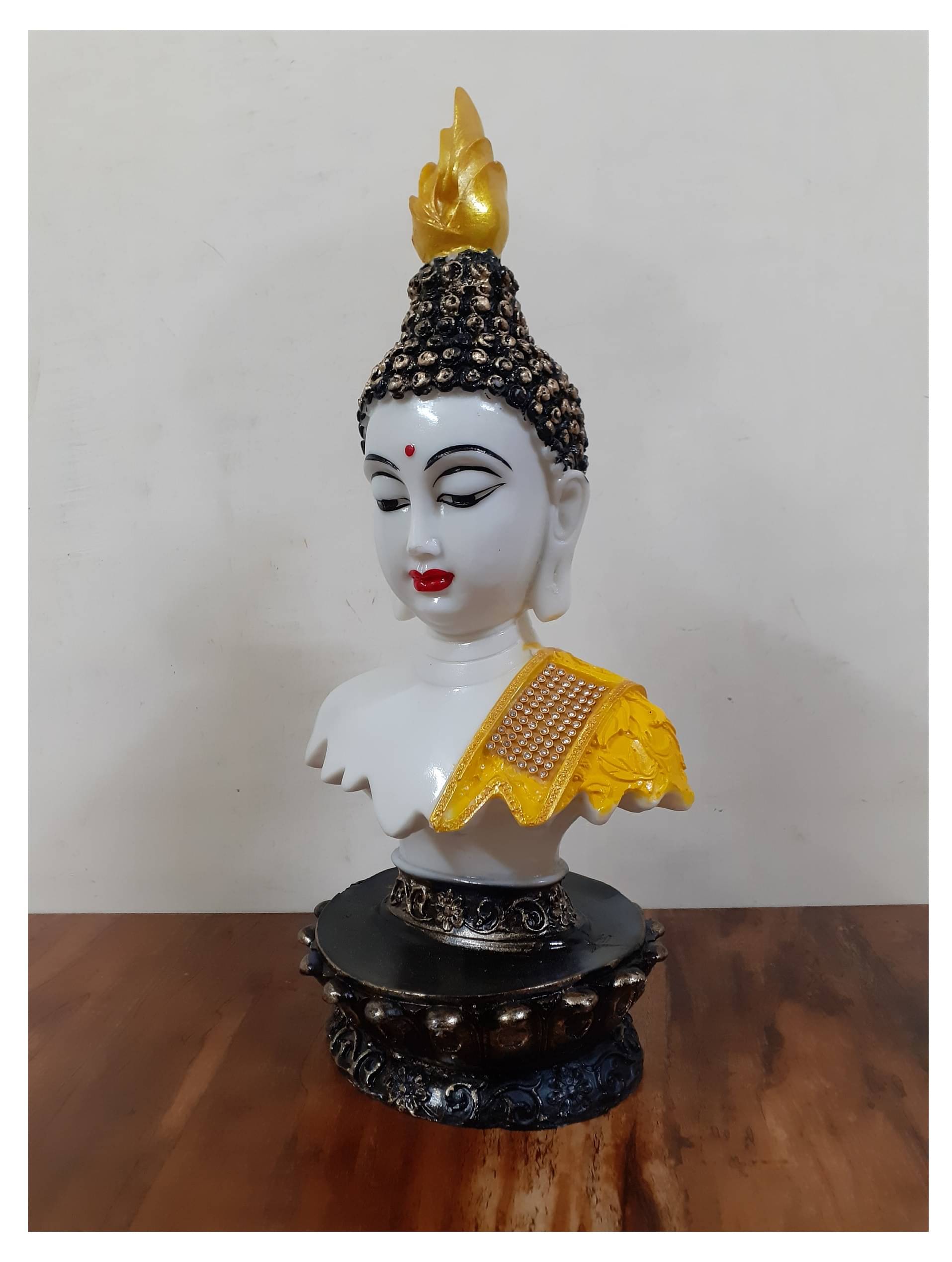 Spreading Smiles Resting Buddha Showpiece 30 cm - Pack of 1 Spreading Smiles Resting Buddha Showpiece 30 cm - Pack of 1
