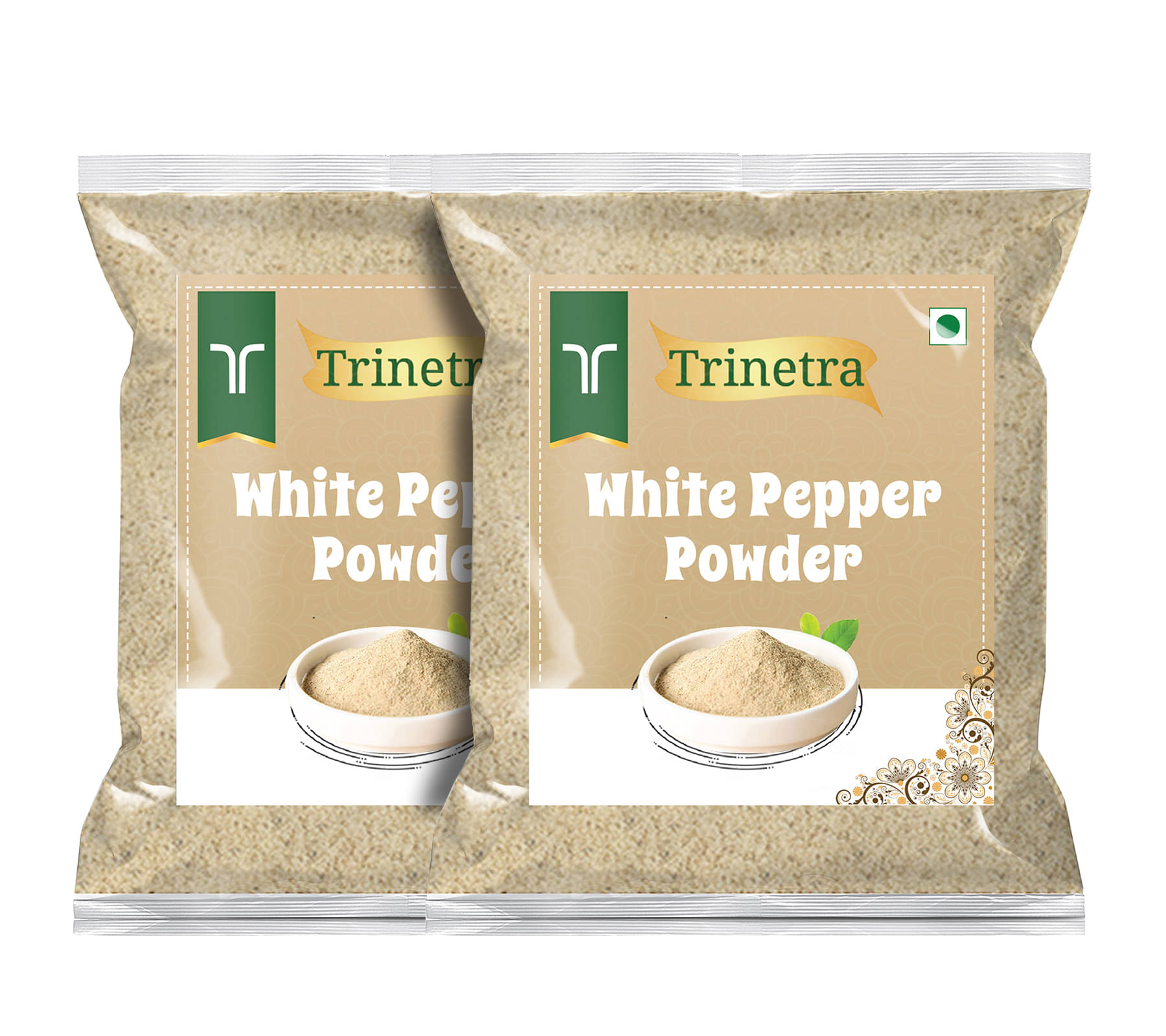 Trinetra 400 gm Safed Mirch (White Pepper) ( Pack of 2 ) Trinetra 400 gm Safed Mirch (White Pepper) ( Pack of 2 )