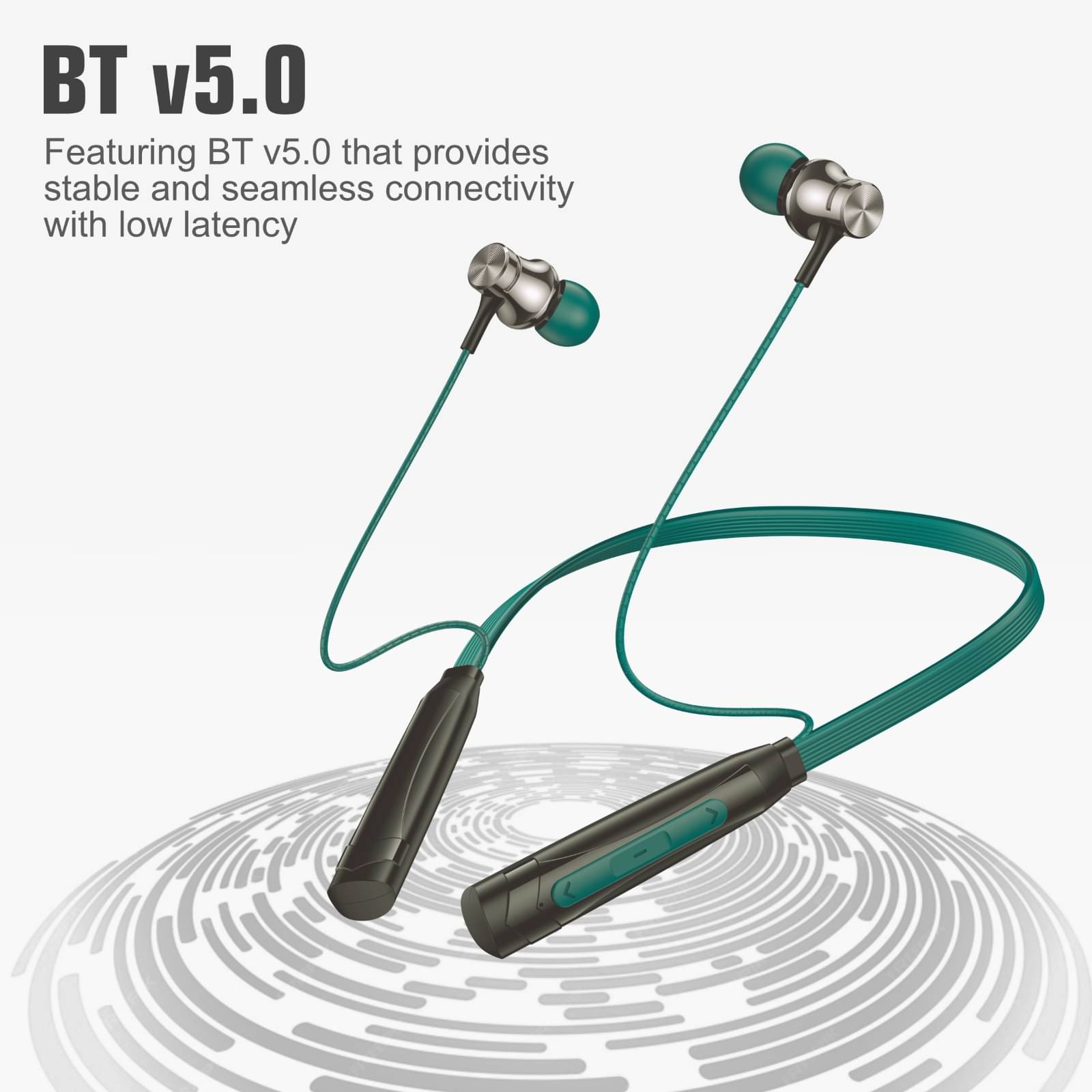     			UDDO Virgo Deep Bass Neckband In-the-ear Bluetooth Headset with Upto 30h Talktime Deep Bass - Green