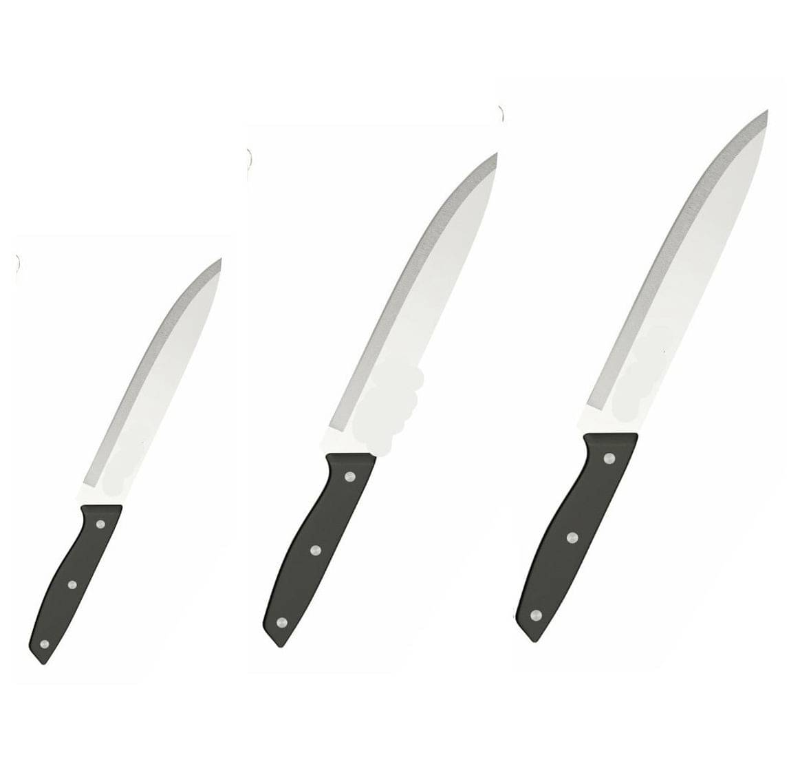     			Vampet Steel Stainless Steel Knife Set Blade Length 15 cm ( Pack of 3 )