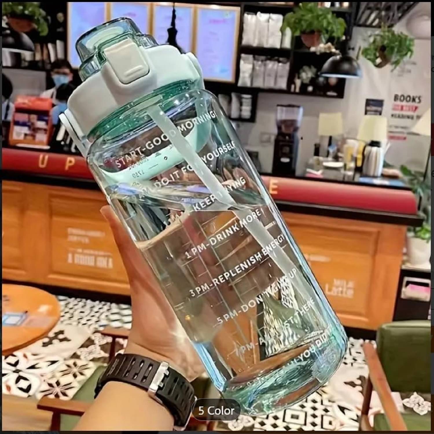     			Weizny Green Plastic Sipper Water Bottle 2000 mL ( Set of 1 )