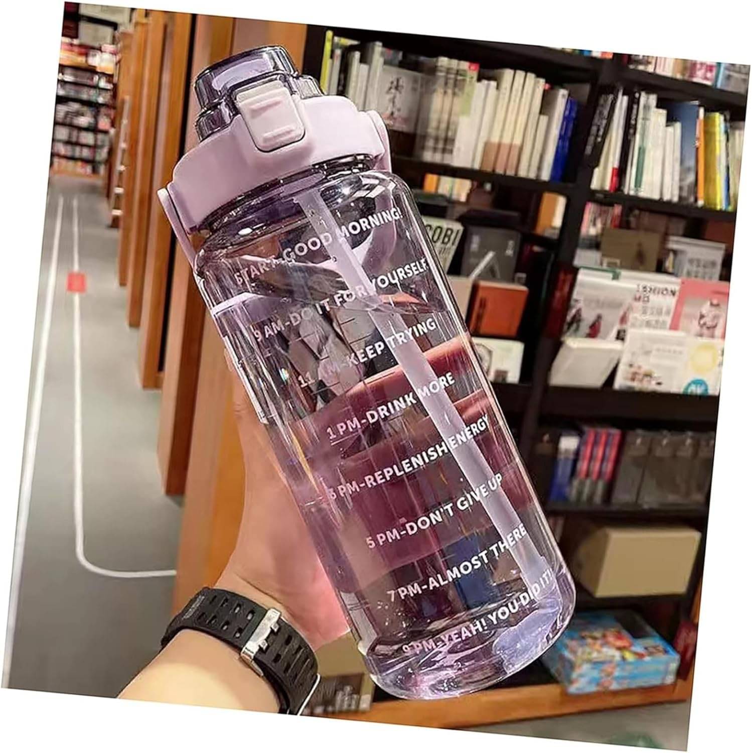     			Weizny Purple Plastic Sipper Water Bottle 2000 mL ( Set of 1 )