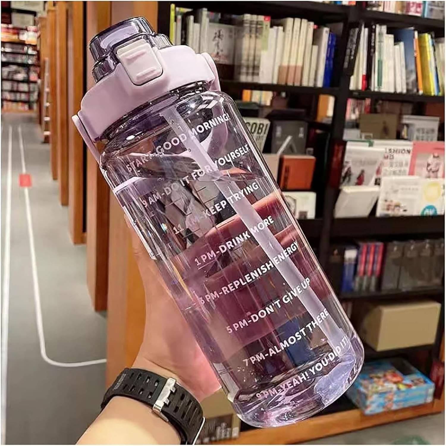     			Weizny Purple Plastic Sipper Water Bottle 2000 mL ( Set of 1 )