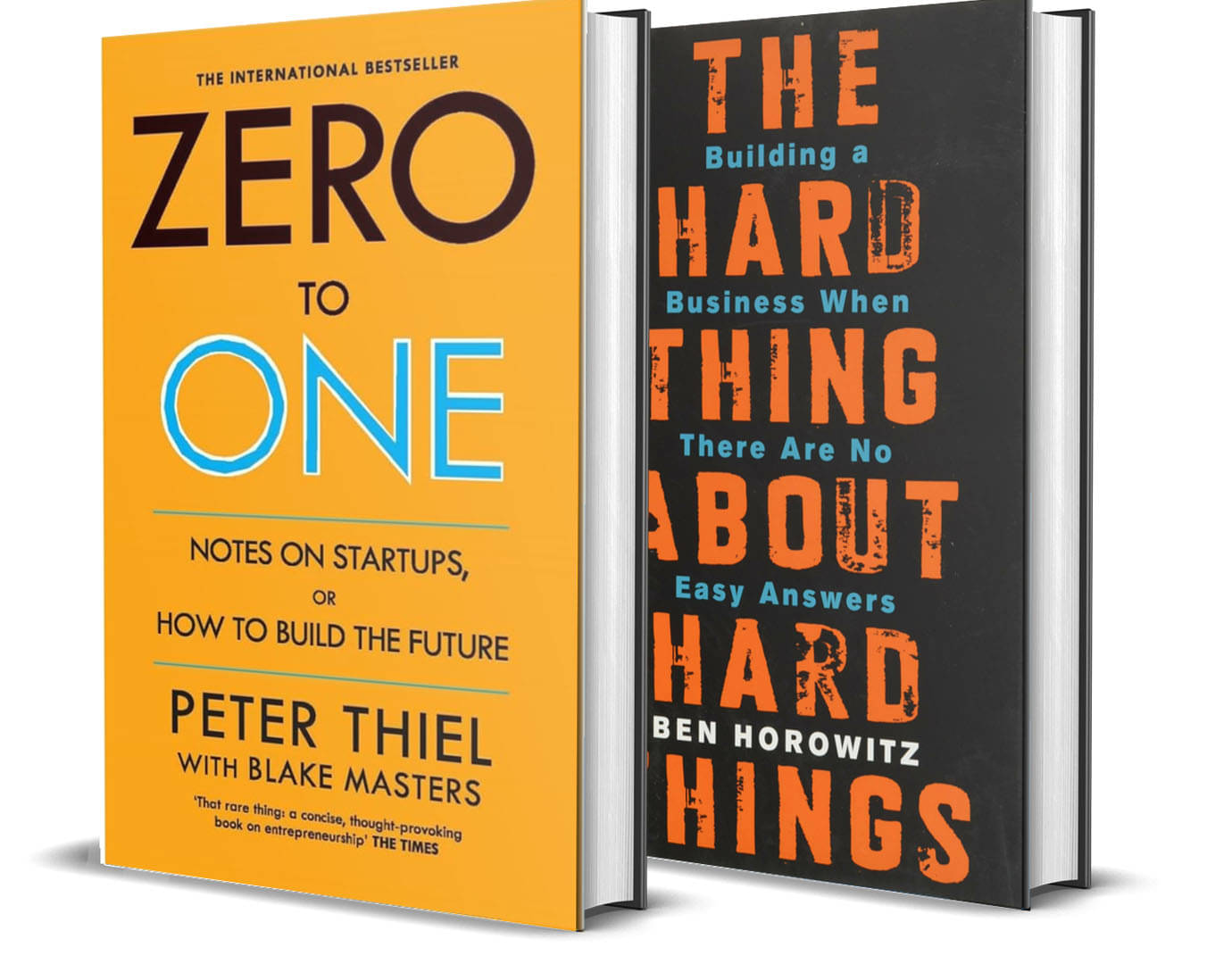     			Zero To One + The Hard Thing About Hard Things