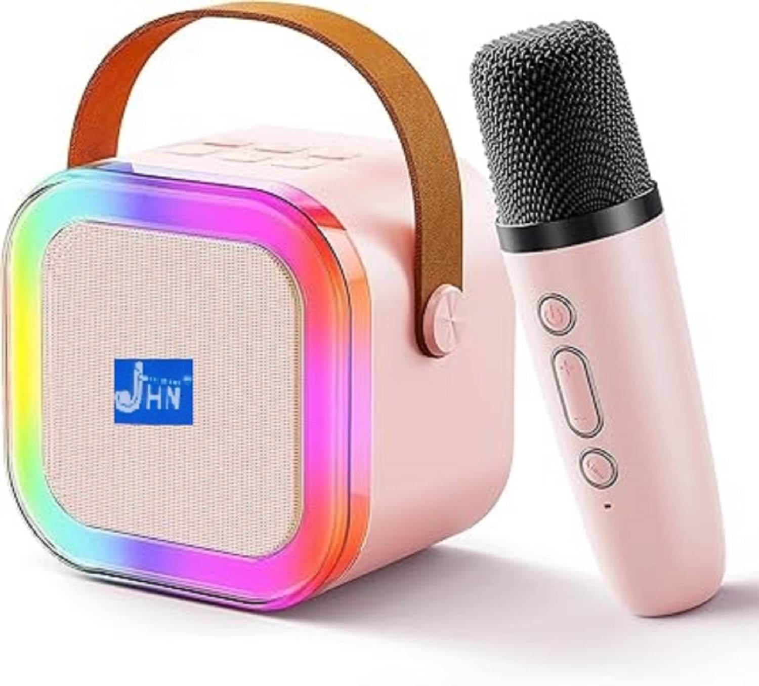 jhn JHN122 5 W Bluetooth Speaker Bluetooth V 5.1 with USB,SD card Slot Playback Time 5 hrs Pink jhn JHN122 5 W Bluetooth Speaker Bluetooth V 5.1 with USB,SD card Slot Playback Time 5 hrs Pink