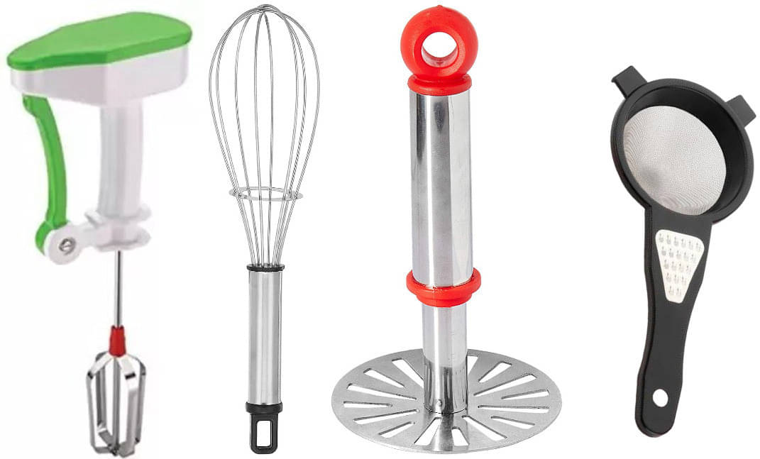     			omortex Steel Multicolor Froath Maker ( Pack of 4 )
