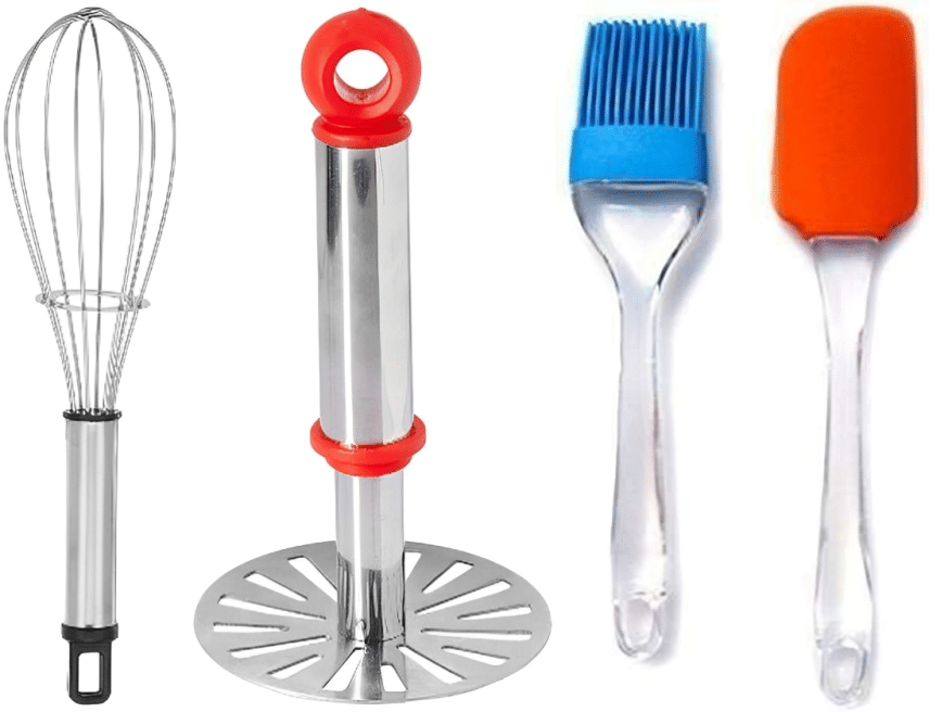     			omortex Steel Multicolor Froath Maker ( Pack of 4 )