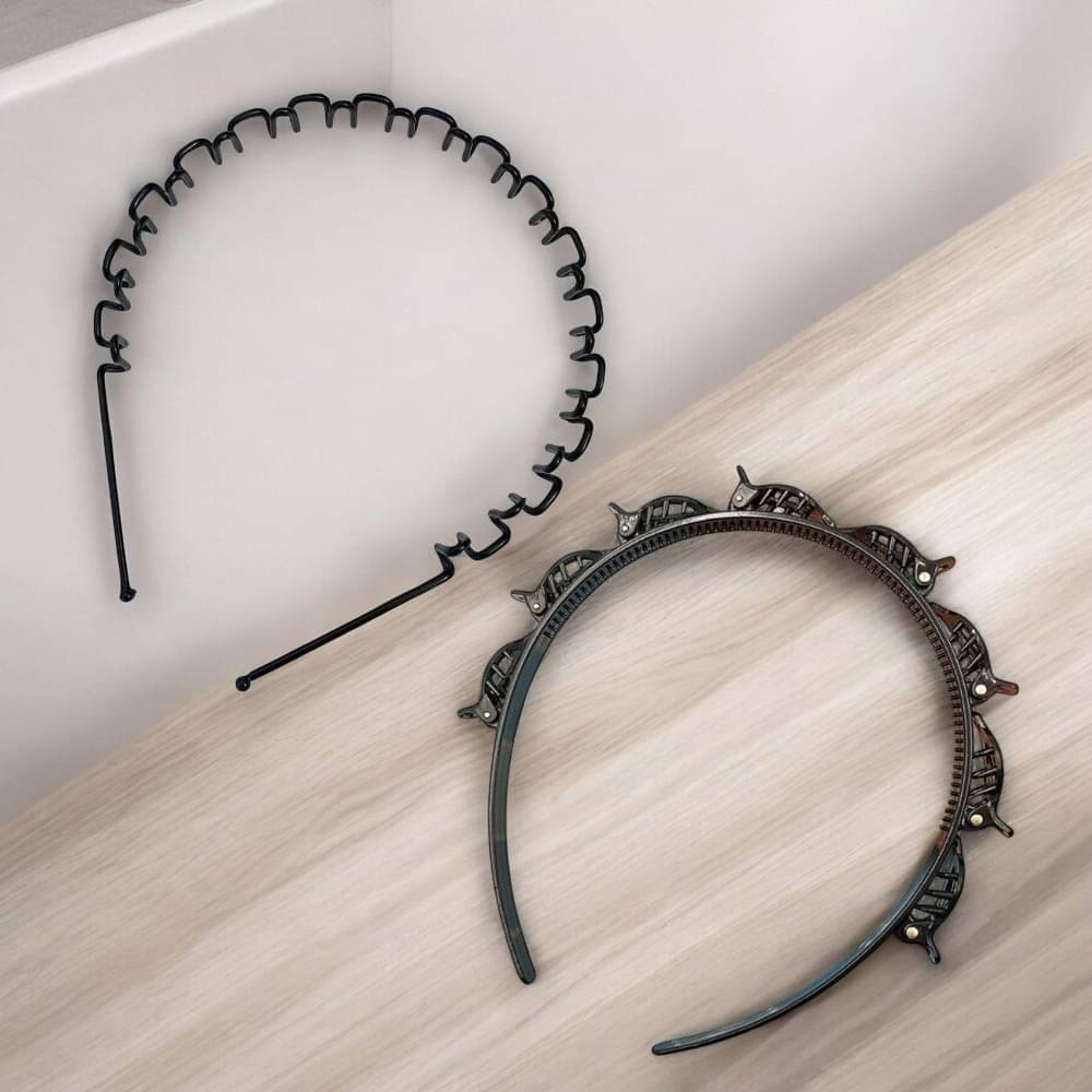     			AARTISAI Black Hair Band ( Pack of 1 )