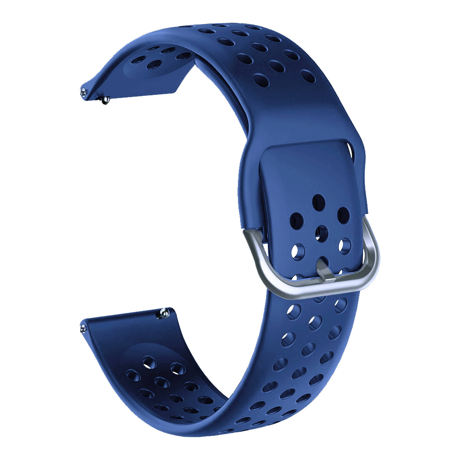 ACM Watch Strap Silicone Belt 20mm compatible with Titan Valerie Smartwatch Breatheable Dot Band Dark Blue ACM Watch Strap Silicone Belt 20mm compatible with Titan Valerie Smartwatch Breatheable Dot Band Dark Blue
