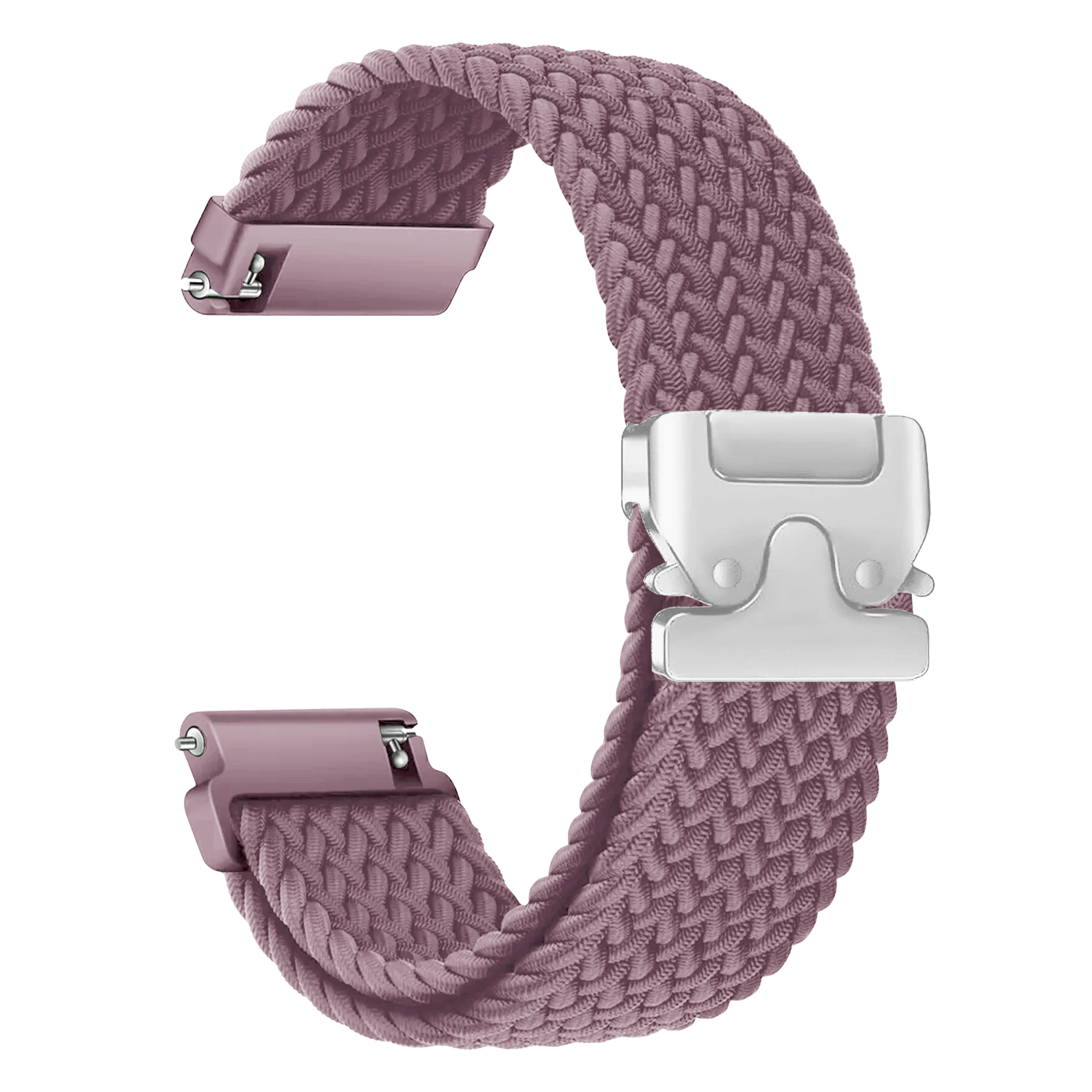     			ACM Watch Strap Woven Braided Clipper 22mm compatible with Amazfit Bip 6 Smartwatch Adjustable Belt Band Brown
