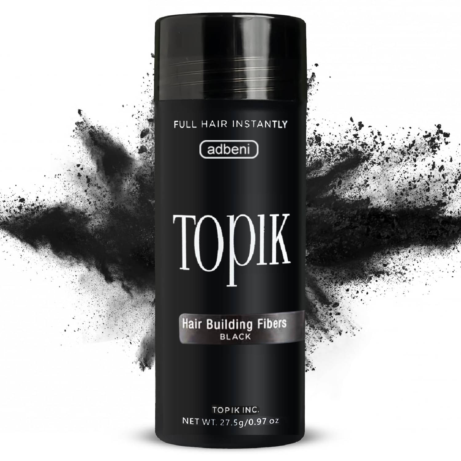 Adbeni Hair Building Fibers Natural Semi Permanent Hair Color 1 g Black Adbeni Hair Building Fibers Natural Semi Permanent Hair Color 1 g Black