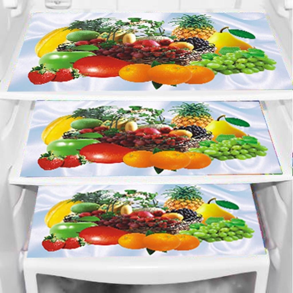 DPA Collection PVC Abstract Printed Fridge Mats ( 44 29 ) Pack of 4 - Multicolor DPA Collection PVC Abstract Printed Fridge Mats ( 44 29 ) Pack of 4 - Multicolor