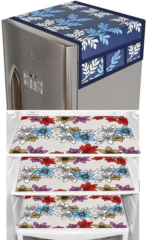 DPA Collection PVC Abstract Printed Fridge Covers ( 44 29 ) Pack of 1 - Multicolor DPA Collection PVC Abstract Printed Fridge Covers ( 44 29 ) Pack of 1 - Multicolor
