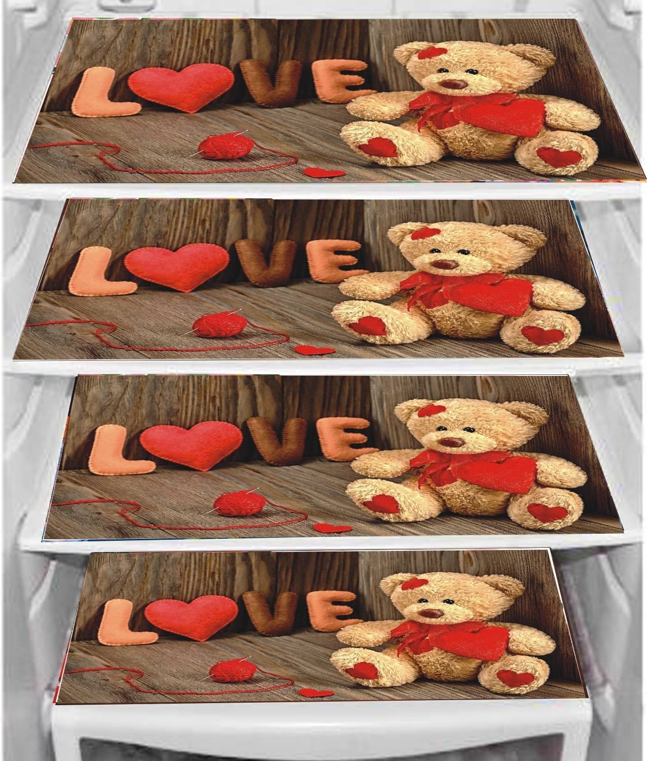     			DPA Collection PVC Abstract Printed Fridge Mats ( 44 29 ) Pack of 1 - Multicolor