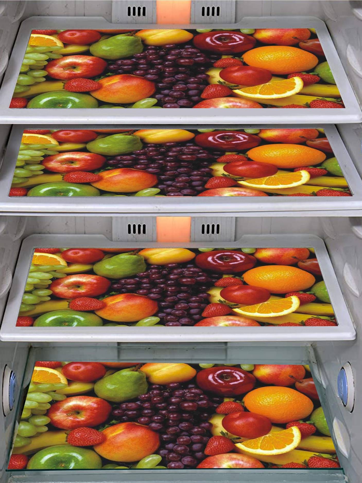 DPA Collection PVC Abstract Printed Fridge Mats ( 44 29 ) Pack of 4 - Multicolor DPA Collection PVC Abstract Printed Fridge Mats ( 44 29 ) Pack of 4 - Multicolor