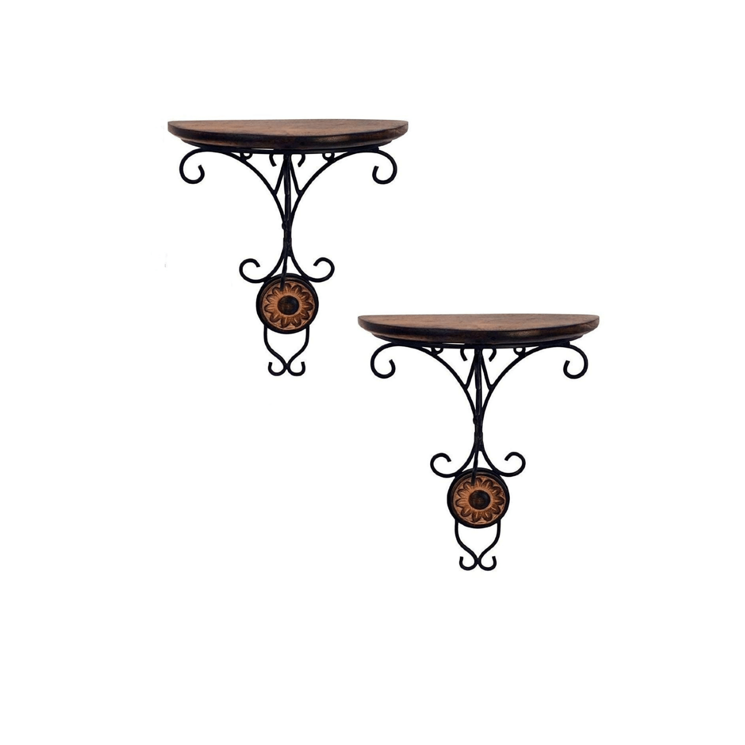     			Doon Furniture House Floating Shelves Brown Wood - Pack of 2
