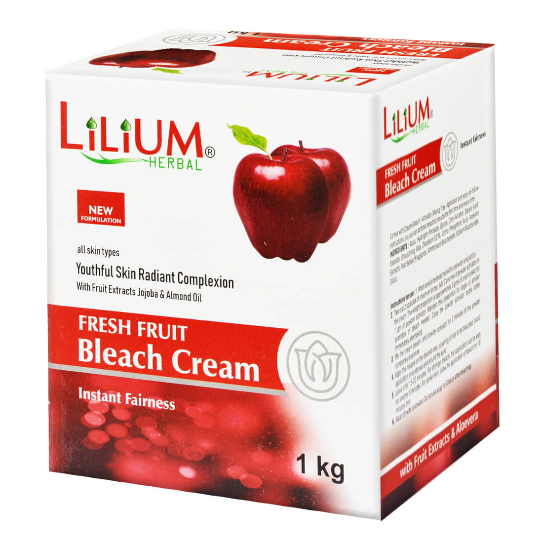     			Lilium Bleach Cream Less Than 3 Times Use Facial Kit For Normal Skin Fruit 1 ( Pack of 1 )