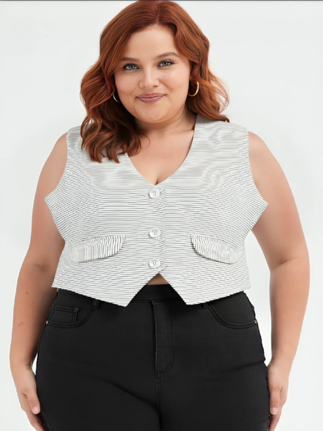 MAYKR Cotton Women's Waistcoats - White ( Single )     			MAYKR Cotton Women's Waistcoats - White ( Single )