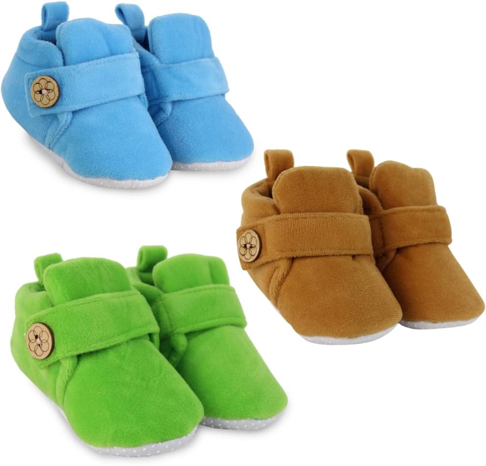     			Neska Moda - MultiColor Booties For Baby Boy & Baby Girl 6-12 Months ( Pack of 3 )