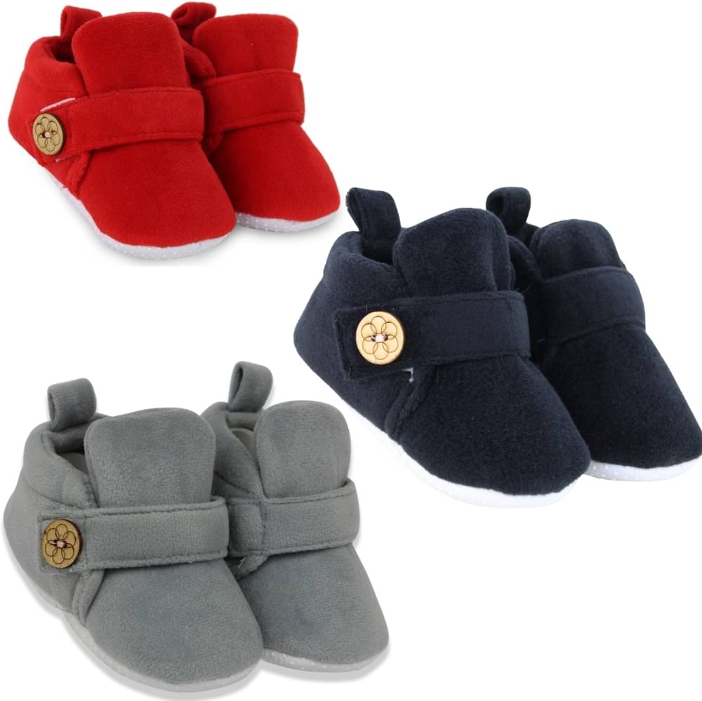     			Neska Moda - MultiColor Booties For Baby Boy & Baby Girl 6-12 Months ( Pack of 3 )