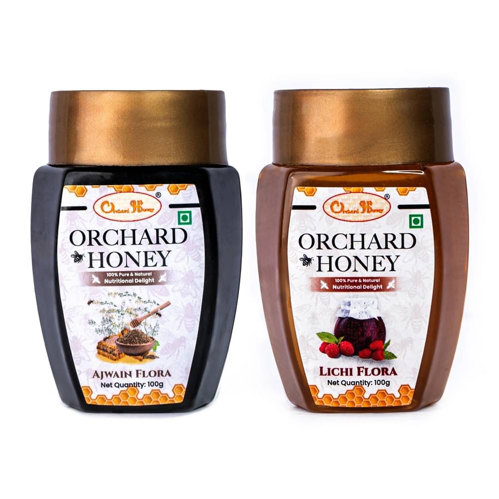 Orchard Honey Forest Honey Ajwain+Litchi Flora 200 g Pack of 2 Orchard Honey Forest Honey Ajwain+Litchi Flora 200 g Pack of 2