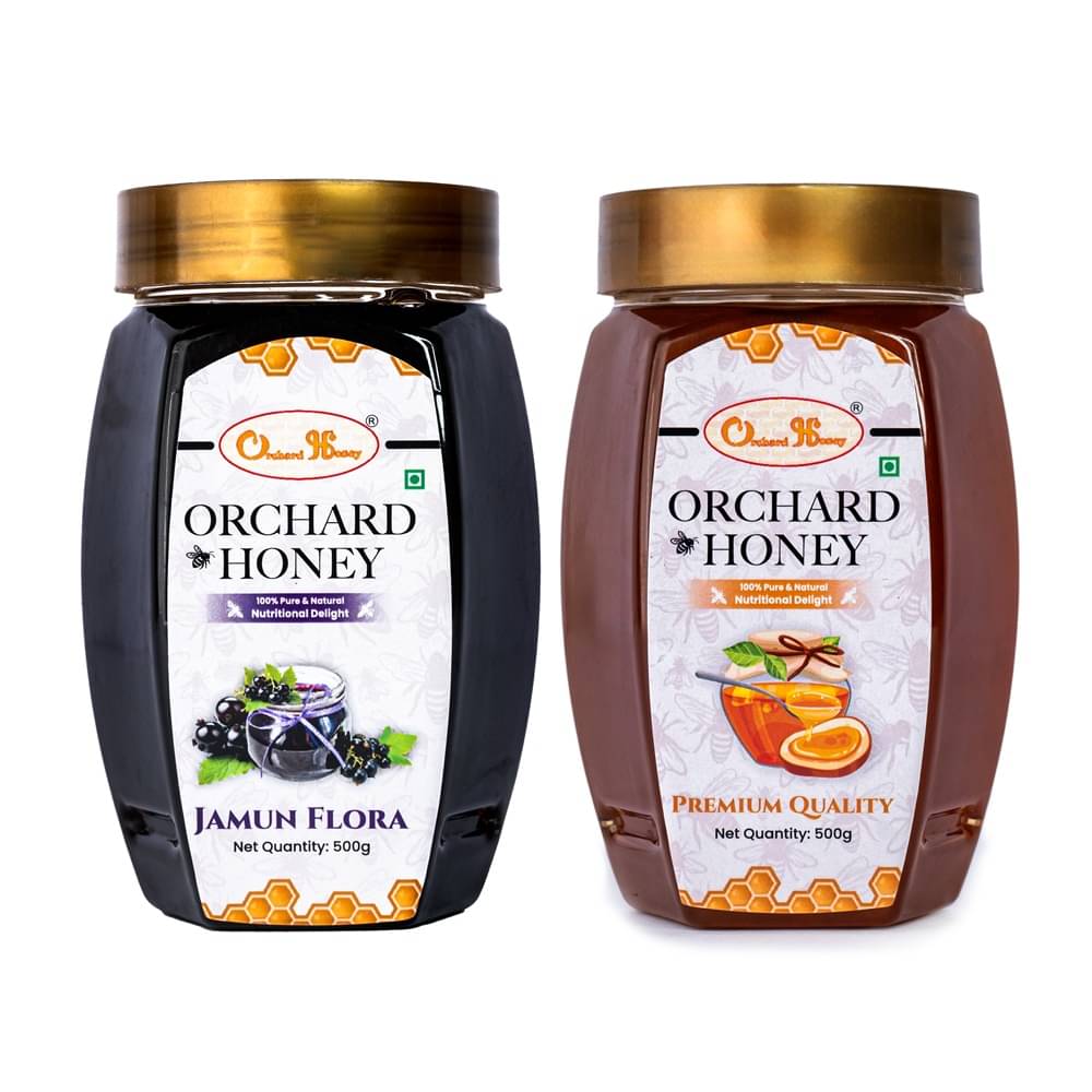 Orchard Honey Forest Honey Jamun Flora+Premium 1 kg Pack of 2 Orchard Honey Forest Honey Jamun Flora+Premium 1 kg Pack of 2
