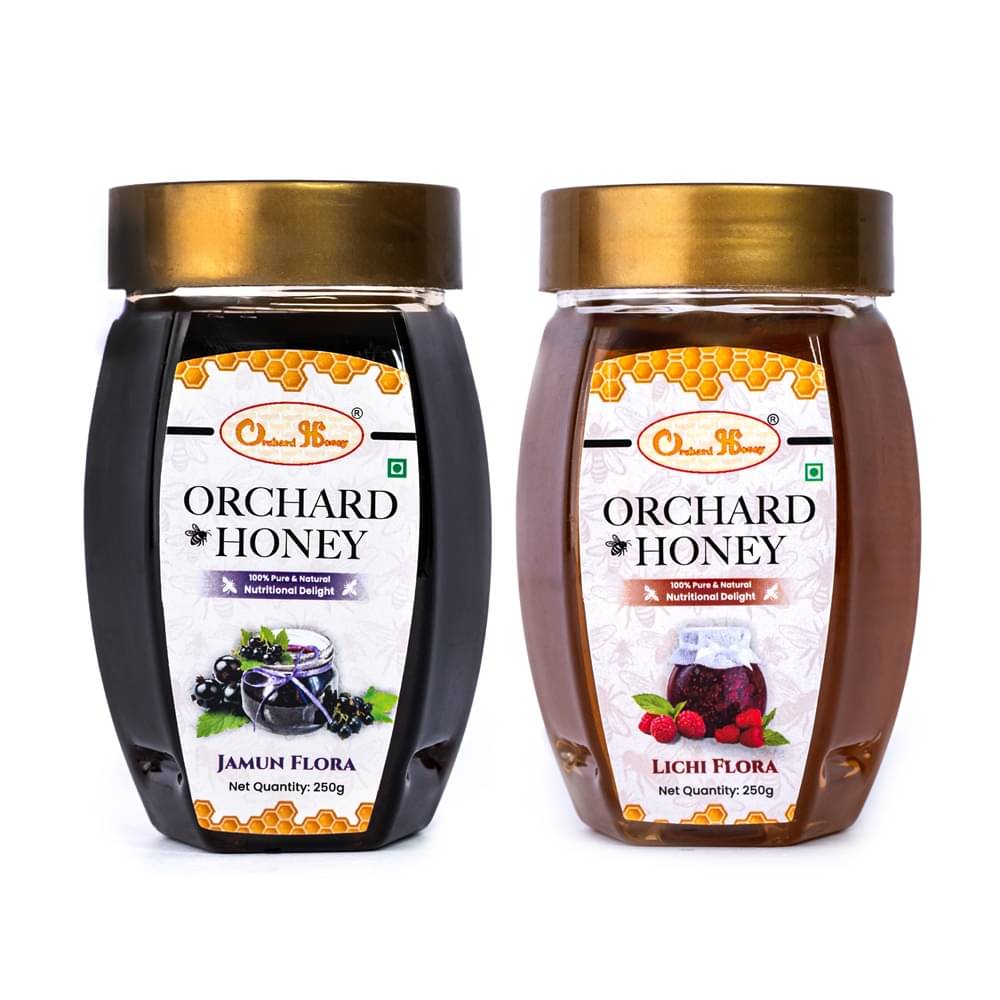 Orchard Honey Forest Honey Jamun + Litchi Flora 500 g Pack of 2 Orchard Honey Forest Honey Jamun + Litchi Flora 500 g Pack of 2