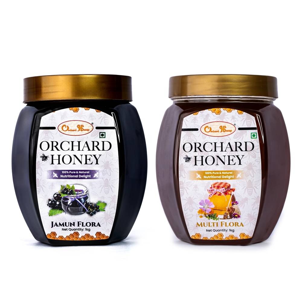 Orchard Honey Forest Honey Jamun + Multi Flora 1 kg Pack of 2 Orchard Honey Forest Honey Jamun + Multi Flora 1 kg Pack of 2