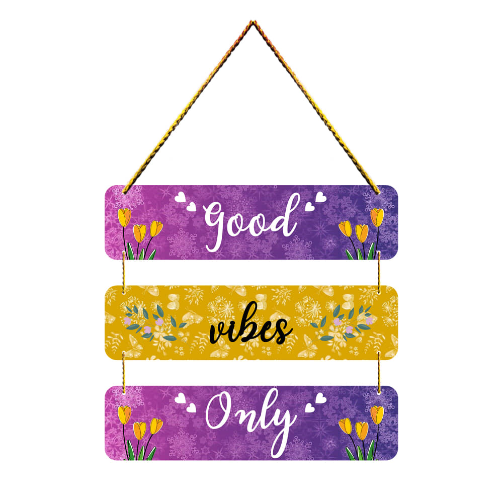 Positive Vibe Lifestyle Traditional Door Hanging 1 ft Multi ( Pack of 1 )