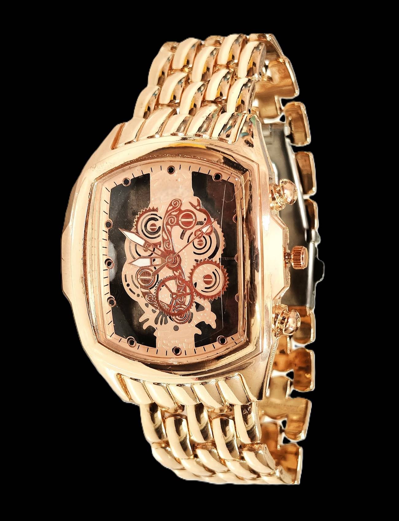 Renaissance Traders Rose Gold Metal Analog Men's Watch Renaissance Traders Rose Gold Metal Analog Men's Watch