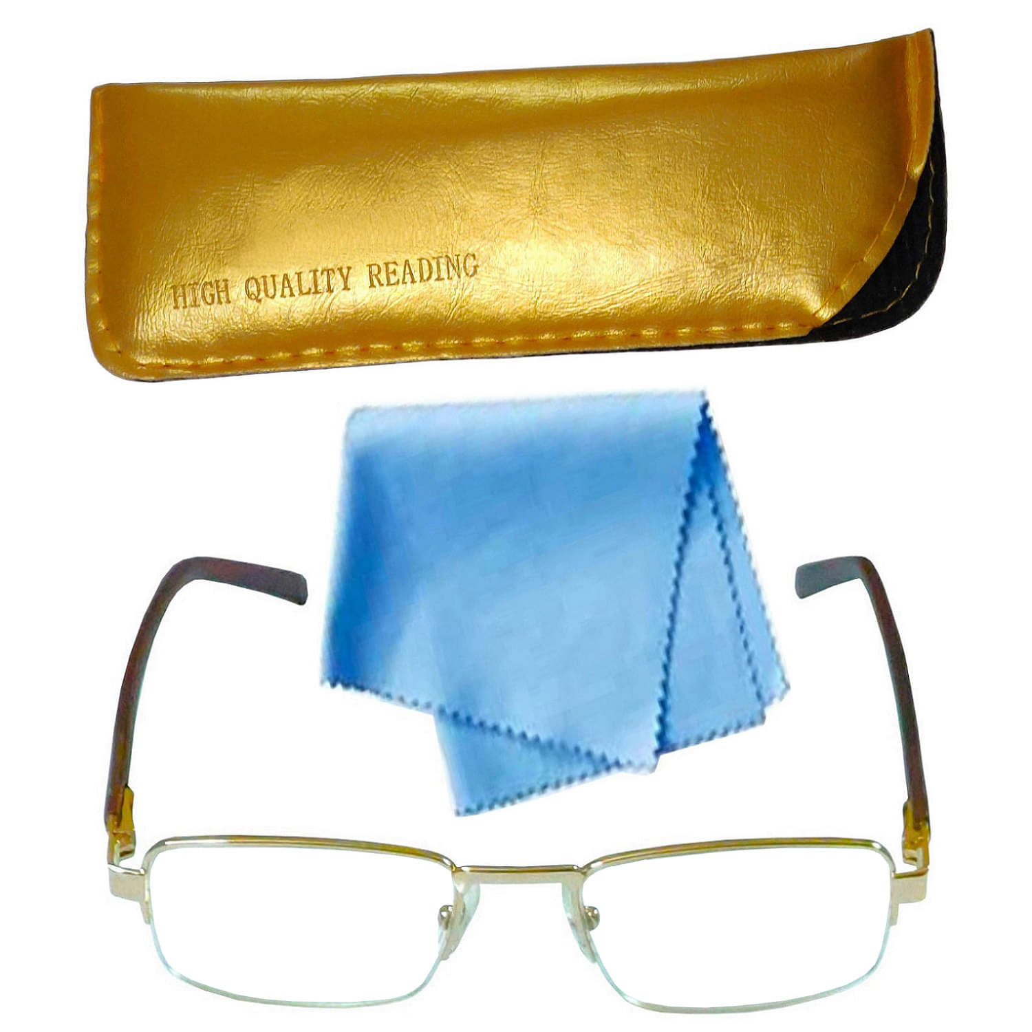 SEE-WORLD Rectangle Half Rim Reading Glasses SEE-WORLD Rectangle Half Rim Reading Glasses
