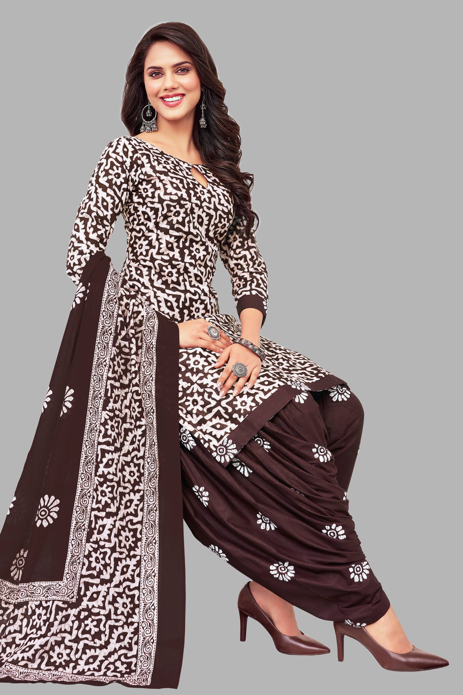 SIMMU Women Cotton Unstitched Dress Material ( Maroon ) SIMMU Women Cotton Unstitched Dress Material ( Maroon )