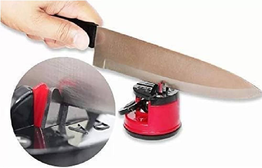     			Sell Net Retail Red Stainless Steel Knife Sharpner Blade Length 3 cm ( Pack of 1 )
