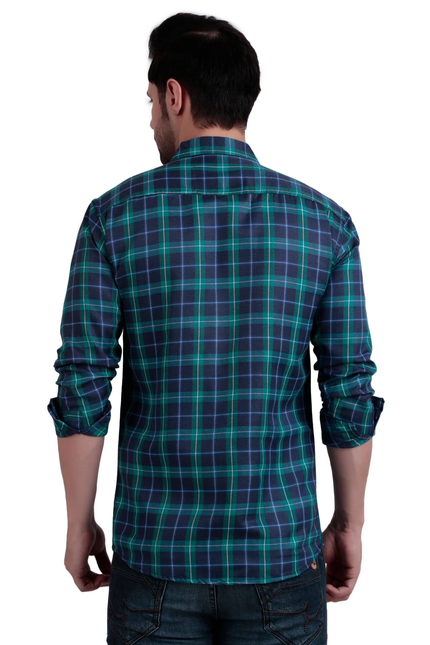 Stitchcraft Style Cotton Blend Regular Fit Checks Full Sleeves Men's Casual Shirt - Green ( Pack of 1 ) Stitchcraft Style Cotton Blend Regular Fit Checks Full Sleeves Men's Casual Shirt - Green ( Pack of 1 )